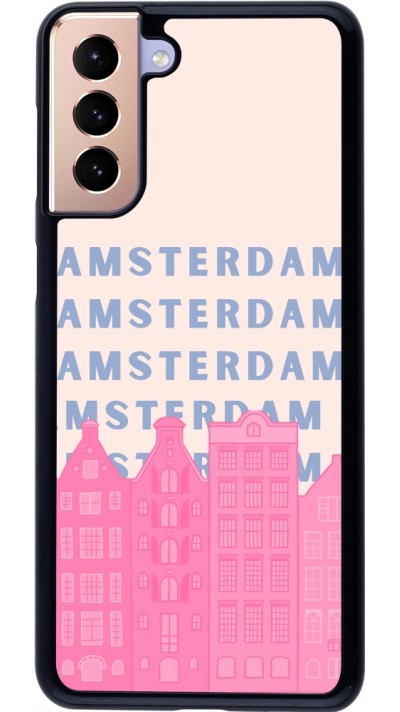 Samsung Galaxy S21+ 5G Case Hülle - Amsterdam Pink Print