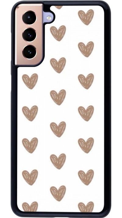 Samsung Galaxy S21+ 5G Case Hülle - Autumn 2024 brown hearts