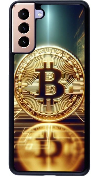 Samsung Galaxy S21+ 5G Case Hülle - Bitcoin Stehen