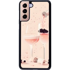 Samsung Galaxy S21+ 5G Case Hülle - Champagne Pouring Pink