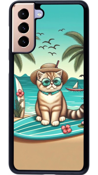 Samsung Galaxy S21+ 5G Case Hülle - Chat Surf Stil