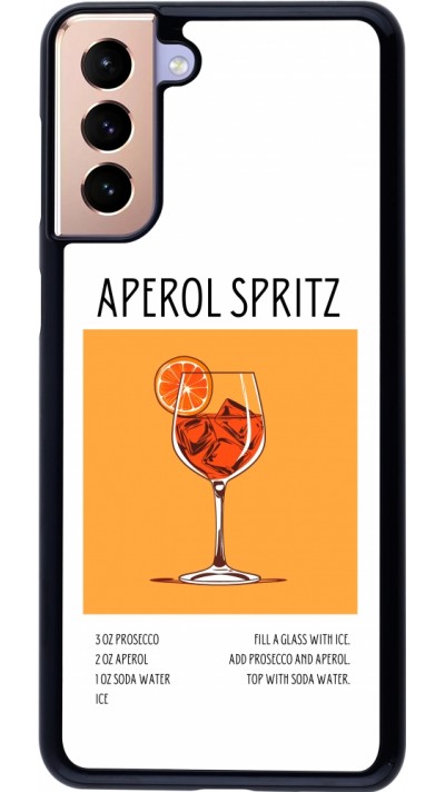 Samsung Galaxy S21+ 5G Case Hülle - Cocktail Rezept Aperol Spritz