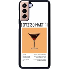 Samsung Galaxy S21+ 5G Case Hülle - Cocktail Rezept Espresso Martini