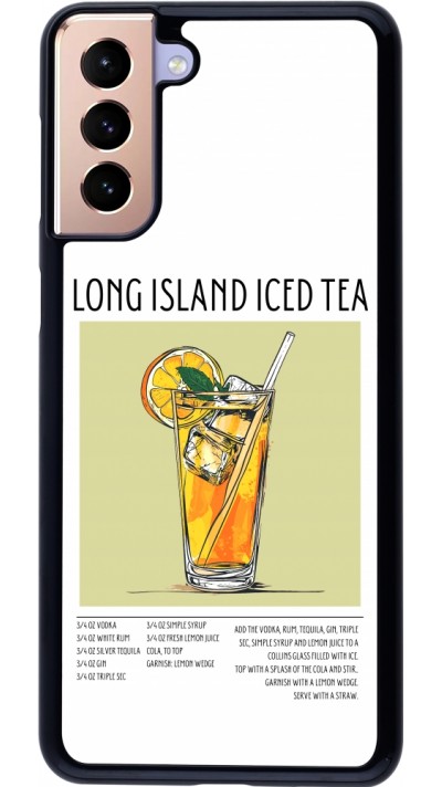 Samsung Galaxy S21+ 5G Case Hülle - Cocktail Rezept Long Island Ice Tea