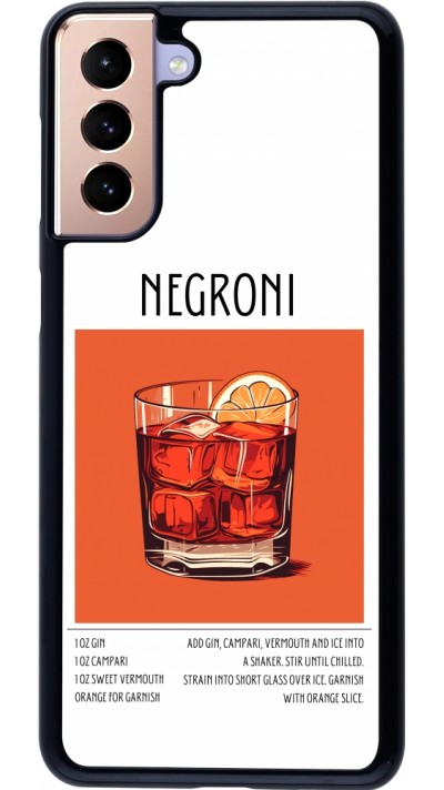 Samsung Galaxy S21+ 5G Case Hülle - Cocktail Rezept Negroni