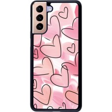 Samsung Galaxy S21+ 5G Case Hülle - Easter 2023 pink hearts