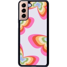 Samsung Galaxy S21+ 5G Case Hülle - Easter 2024 rainbow butterflies