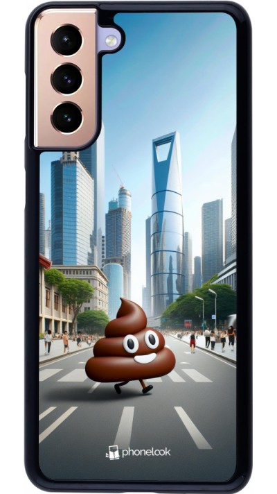 Samsung Galaxy S21+ 5G Case Hülle - Kackhaufen Emoji Spaziergang