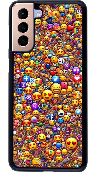 Samsung Galaxy S21+ 5G Case Hülle - Emoji gemischt