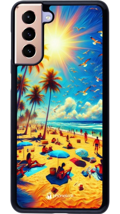 Samsung Galaxy S21+ 5G Case Hülle - Sommer Paradies Farbe