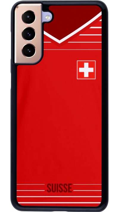 Hülle Samsung Galaxy S21+ 5G - Football shirt Switzerland 2022