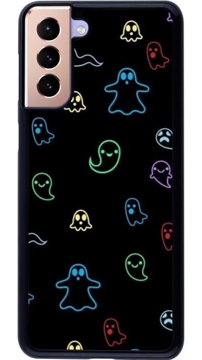 Samsung Galaxy S21+ 5G Case Hülle - Halloween 2024 colorful ghosts