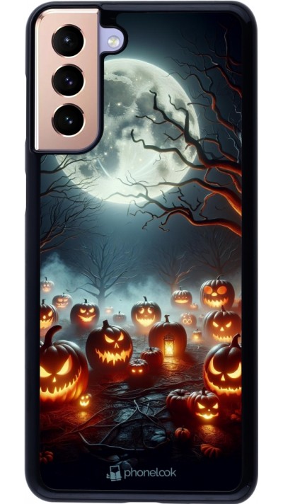 Samsung Galaxy S21+ 5G Case Hülle - Halloween 2024 Viele Kuerbisse