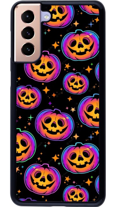 Samsung Galaxy S21+ 5G Case Hülle - Halloween 2024 rainbow pumpkins