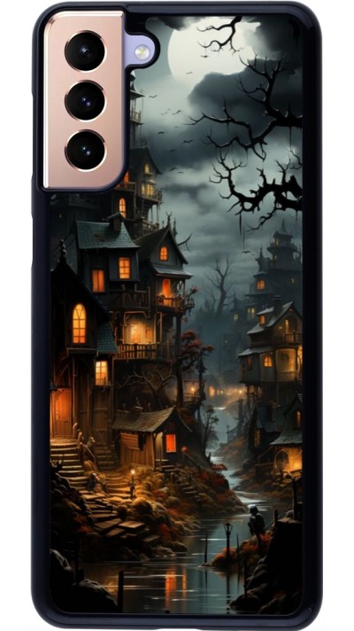 Samsung Galaxy S21+ 5G Case Hülle - Halloween 2024 scary town