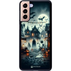 Samsung Galaxy S21+ 5G Case Hülle - Halloween Spukstadt