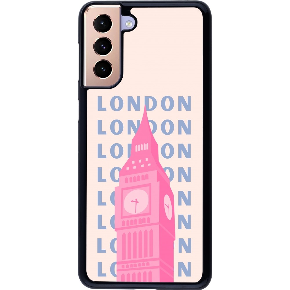 Samsung Galaxy S21+ 5G Case Hülle - London Pink Print