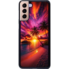 Samsung Galaxy S21+ 5G Case Hülle - Malediven Abenddämmerung Glückseligkeit