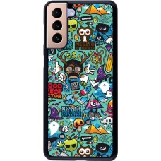 Samsung Galaxy S21+ 5G Case Hülle - Mixed Cartoons Turquoise