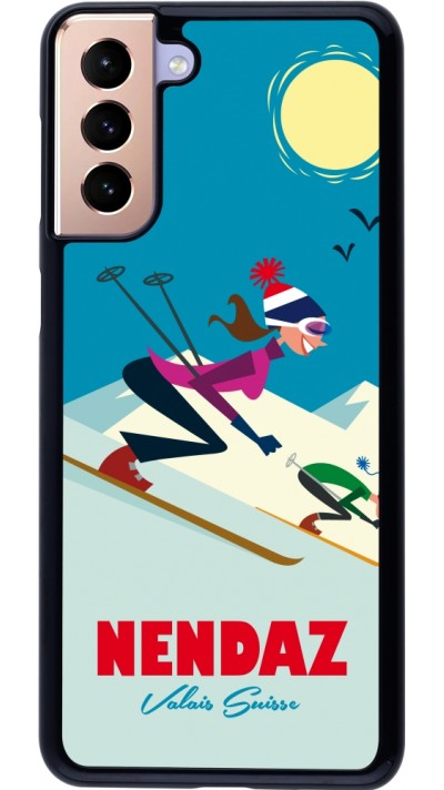 Coque Samsung Galaxy S21+ 5G - Nendaz Ski Downhill