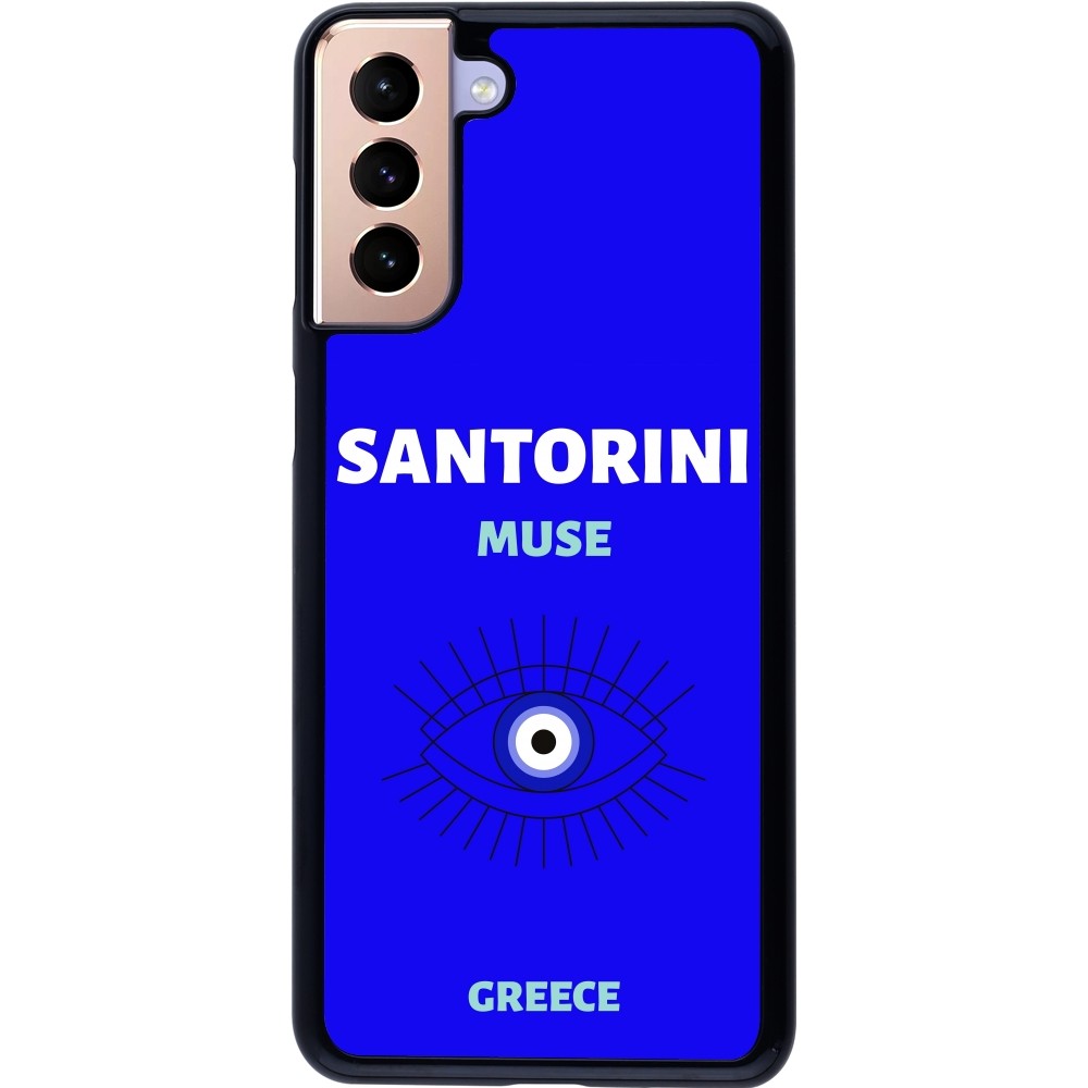 Samsung Galaxy S21+ 5G Case Hülle - Pop Summer Destination Santorini