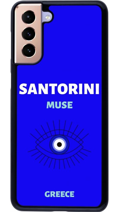 Samsung Galaxy S21+ 5G Case Hülle - Pop Summer Destination Santorini