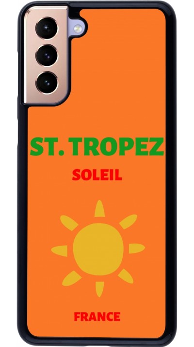 Samsung Galaxy S21+ 5G Case Hülle - Pop Summer Destination St-Tropez