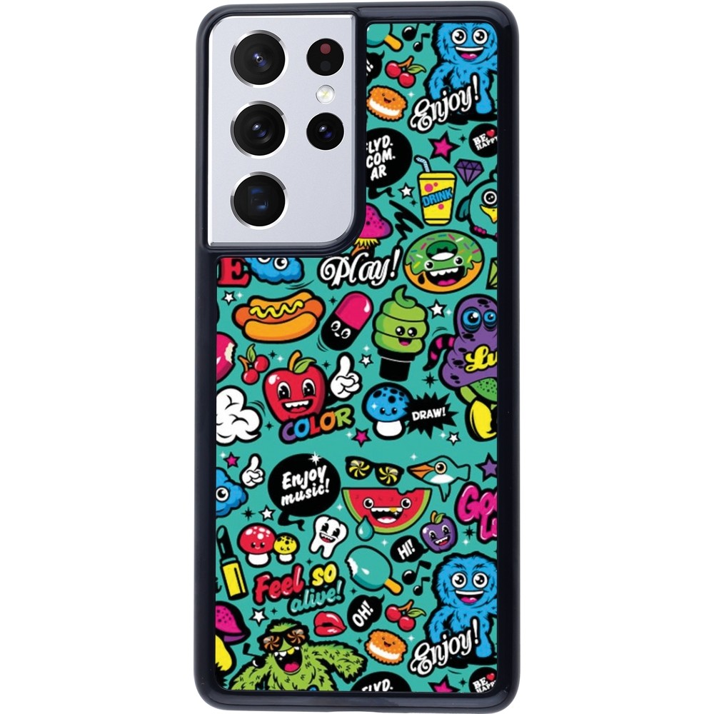 Samsung Galaxy S21 Ultra 5G Case Hülle - Cartoons old school