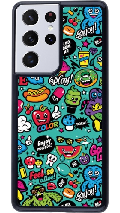 Samsung Galaxy S21 Ultra 5G Case Hülle - Cartoons old school