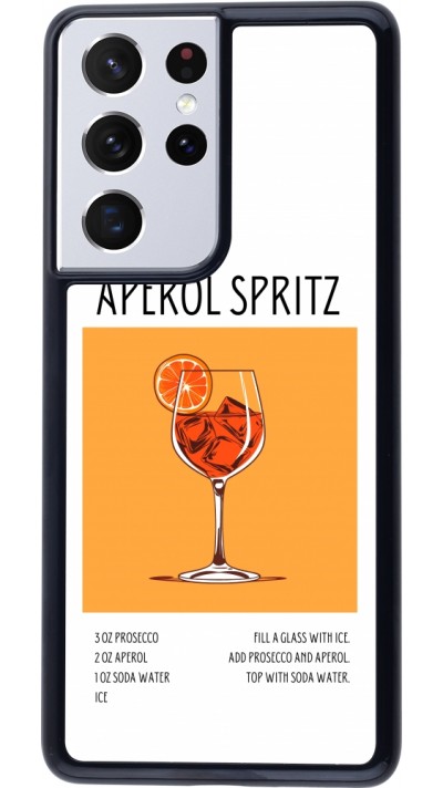 Samsung Galaxy S21 Ultra 5G Case Hülle - Cocktail Rezept Aperol Spritz