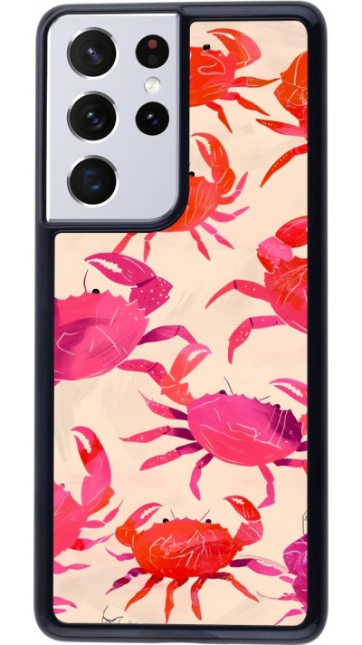 Coque Samsung Galaxy S21 Ultra 5G - Crabs Paint