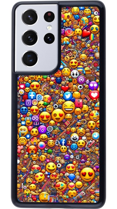 Samsung Galaxy S21 Ultra 5G Case Hülle - Emoji gemischt