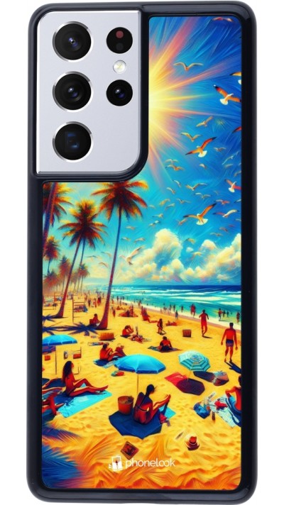 Samsung Galaxy S21 Ultra 5G Case Hülle - Sommer Paradies Farbe