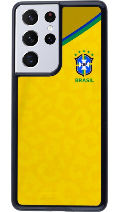 Samsung Galaxy S21 Ultra 5G Case Hülle - Brasilien 2022 personalisierbares Fußballtrikot