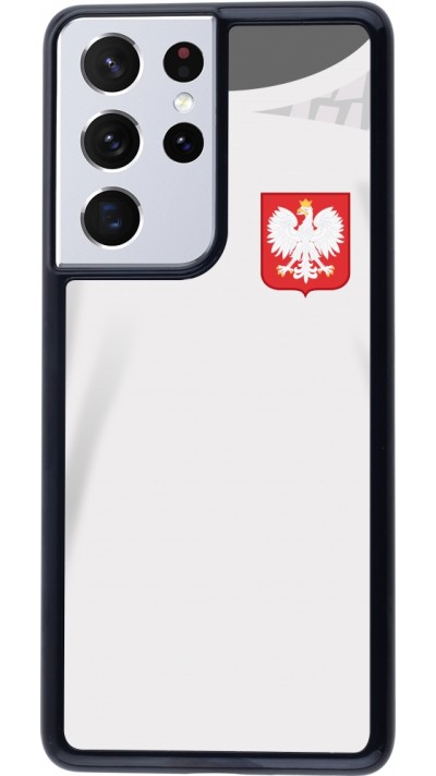 Samsung Galaxy S21 Ultra 5G Case Hülle - Polen 2022 personalisierbares Fussballtrikot