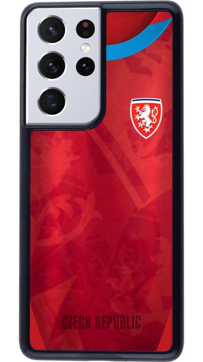 Coque Samsung Galaxy S21 Ultra 5G - Maillot de football République Tchèque personnalisable