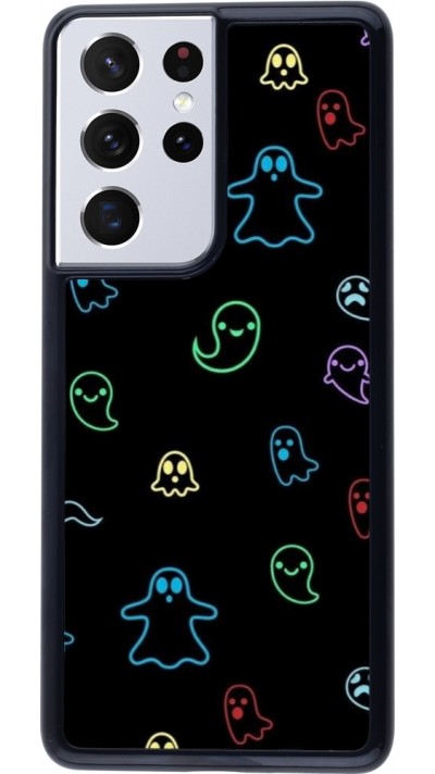 Samsung Galaxy S21 Ultra 5G Case Hülle - Halloween 2024 colorful ghosts