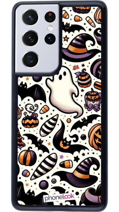 Samsung Galaxy S21 Ultra 5G Case Hülle - Halloween 2024 Niedliches Muster