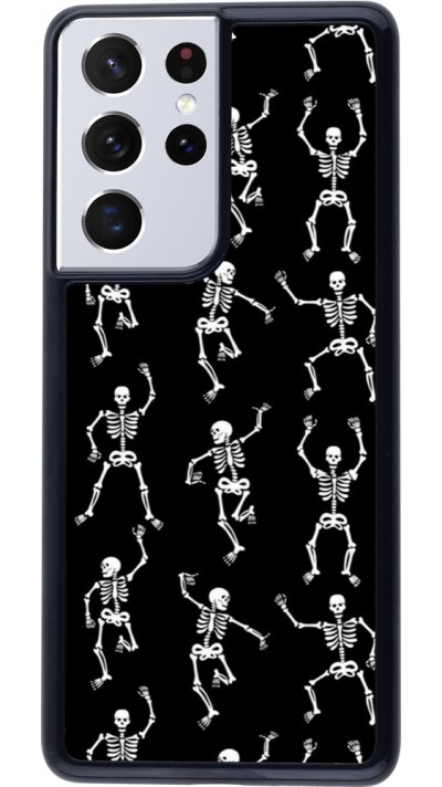 Samsung Galaxy S21 Ultra 5G Case Hülle - Halloween 2024 dancing skeleton