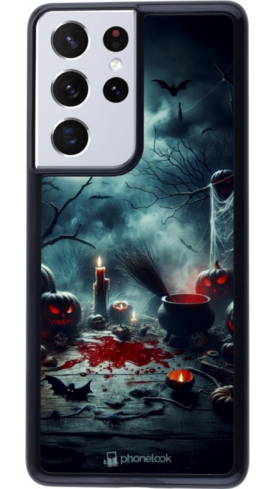 Samsung Galaxy S21 Ultra 5G Case Hülle - Halloween 2024 Dunkler Mond