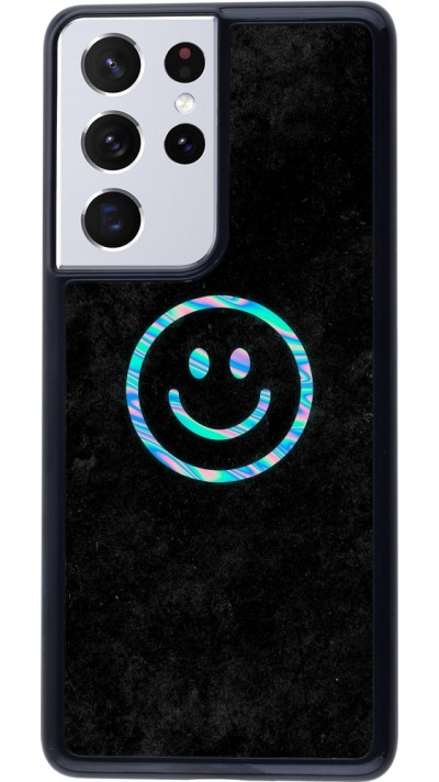 Samsung Galaxy S21 Ultra 5G Case Hülle - Happy smiley irisirt