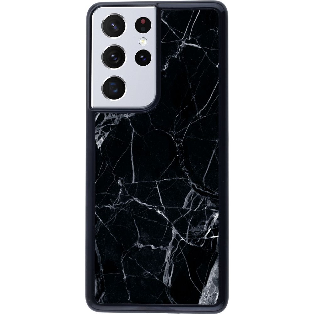 Hülle Samsung Galaxy S21 Ultra 5G - Marble Black 01