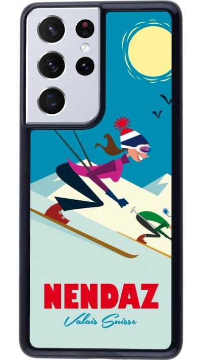 Coque Samsung Galaxy S21 Ultra 5G - Nendaz Ski Downhill