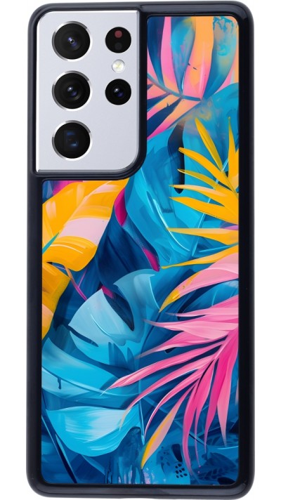 Samsung Galaxy S21 Ultra 5G Case Hülle - Palms Blue