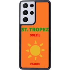 Samsung Galaxy S21 Ultra 5G Case Hülle - Pop Summer Destination St-Tropez