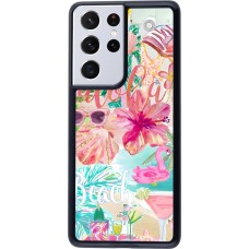 Samsung Galaxy S21 Ultra 5G Case Hülle - Preppy Collage Aloha