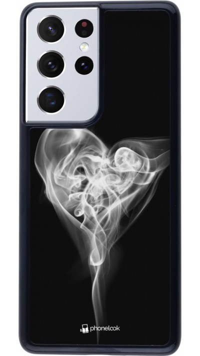 Hülle Samsung Galaxy S21 Ultra 5G - Valentine 2022 Black Smoke