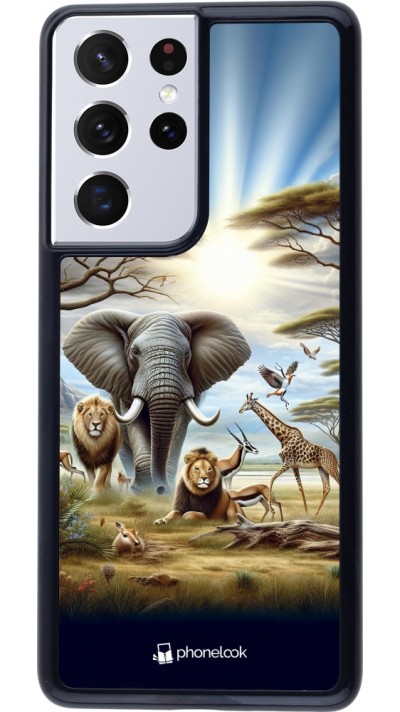 Samsung Galaxy S21 Ultra 5G Case Hülle - Afrikanisches Wildleben