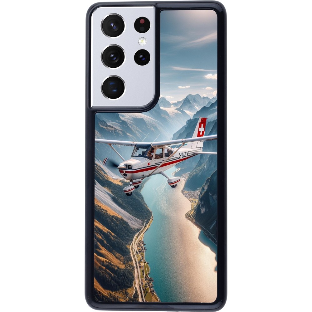 Samsung Galaxy S21 Ultra 5G Case Hülle - Schweizer Alpenflug