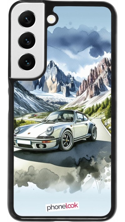 Coque Samsung Galaxy S22 - Porsche 911 Mountain Watercolor